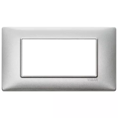 Vimar - 14654.71 - Plate 4M metal Silver