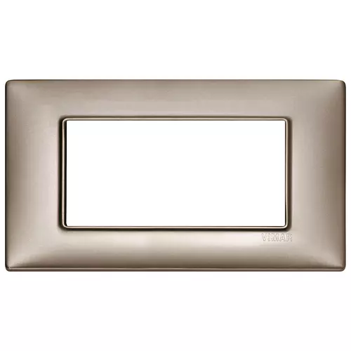 Vimar - 14654.74 - Plate 4M metal pearl nickel