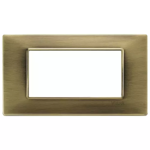Vimar - 14654.76 - Cover plate 4M metal antique brass