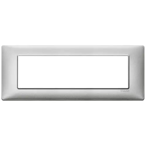 Vimar - 14657.71 - Plate 7M metal Silver