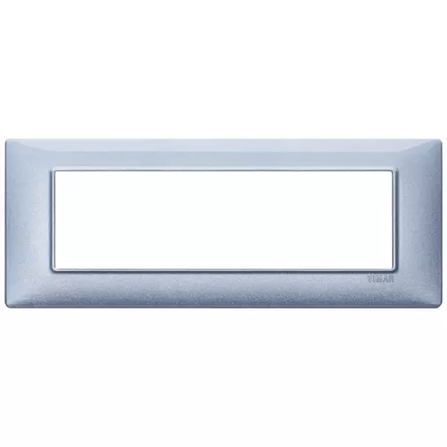 Vimar - 14657.73 - Plate 7M metal metallized blue