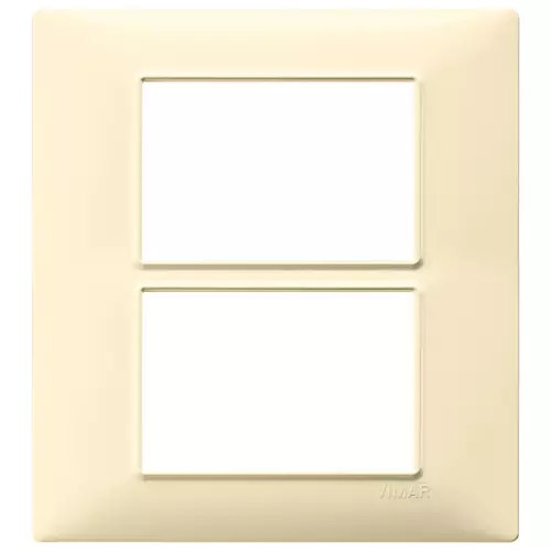 Vimar - 14659.04 - Plate 6(3+3)M techn. cream