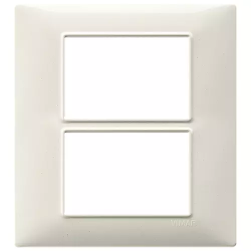 Vimar - 14659.06 - Placca 6M (3+3) bianco granito