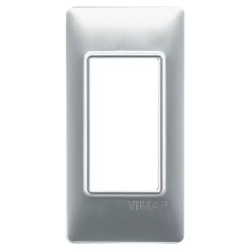 Vimar - 14666.20 - Plaque 1Mhuiss. techn.argent mat