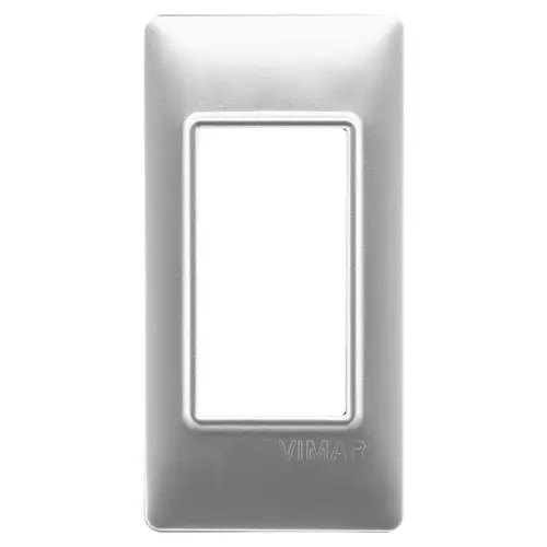 Vimar - 14666.27 - Placa 1Mpanel tecno Silver