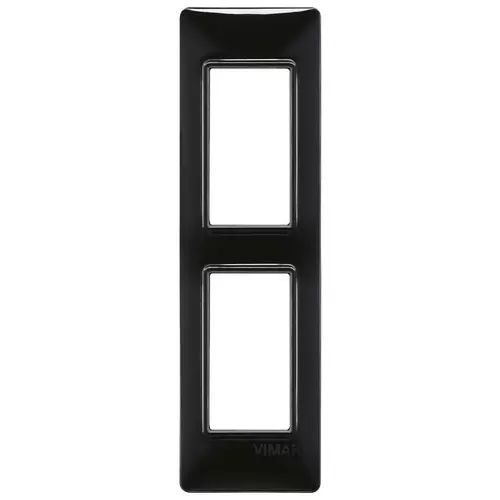 Vimar - 14667.05 - Plaque 2Mhuiss. techn.noir