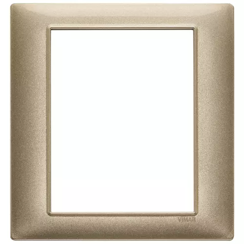 Vimar - 14668.70 - Plate 8M techn. metallized bronze