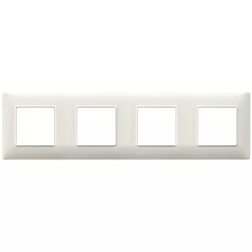 Vimar - 14669.06 - Plaque 8M(2+2+2+2) entraxe71blanc granit