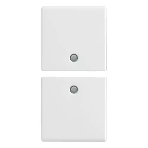 Vimar - 14751 - Due mezzi tasti 1M neutro pers. bianco