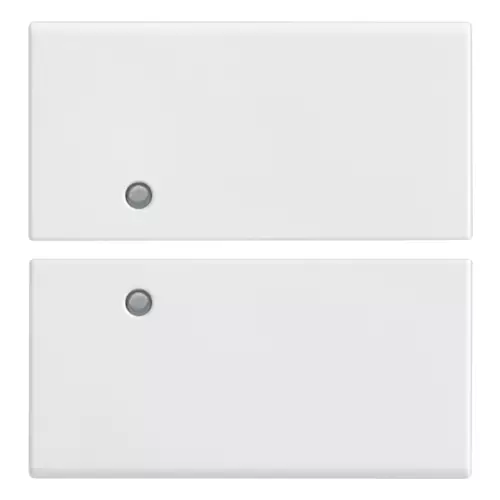 Vimar - 14752 - 2 half buttons 2M w/o symbol cust. white