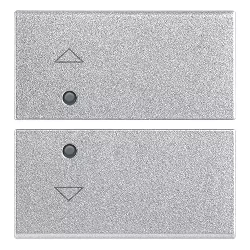 Vimar - 14752.2.SL - 2 demi-buttons 2M symb.flèches Silver