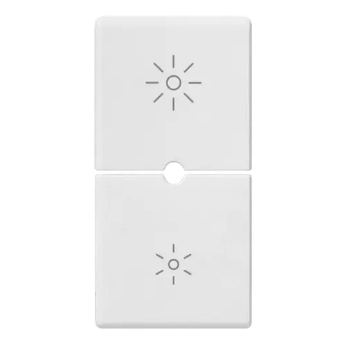 Vimar - 14755.3 - Due mezzi tasti 1M dimmer bianco