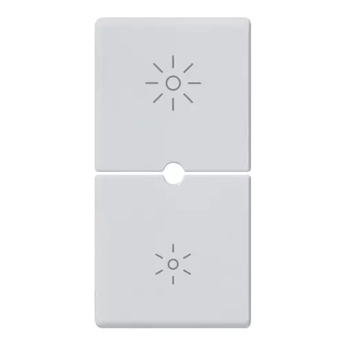 Vimar - 14755.3.SL - 2-Halb-Tasten 1M  dimmer Silver