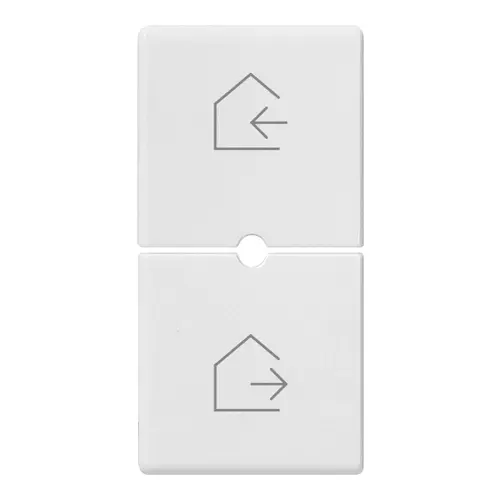 Vimar - 14755.6 - 2 half buttons 1M scenario symbol white