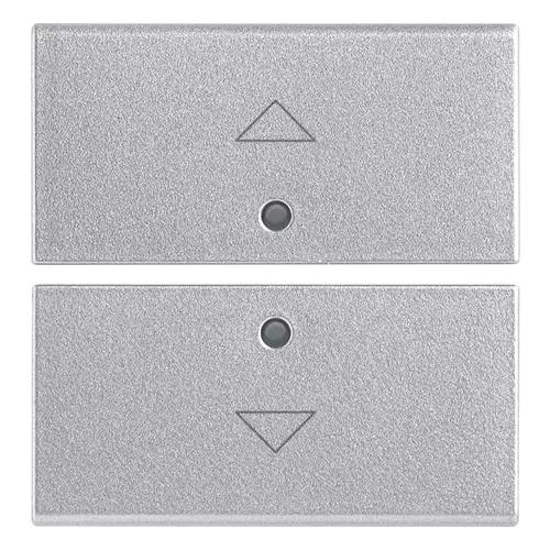 Vimar - 14842.3.SL - Two half-buttons 2M arrow symbol Silver