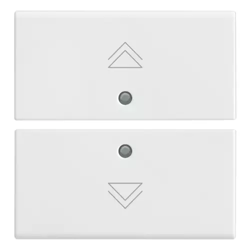 Vimar - 14842.4 - Two half-buttons 2M regul.symbol white