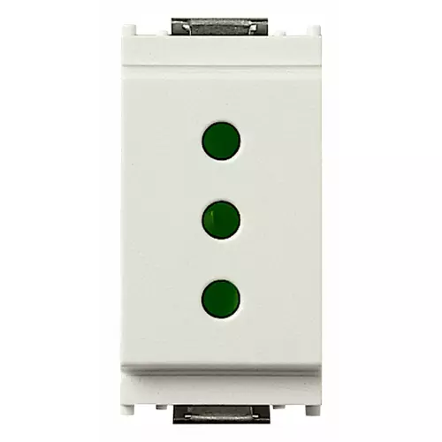 Vimar - 16201.B - 2P+E 10A P11 outlet white