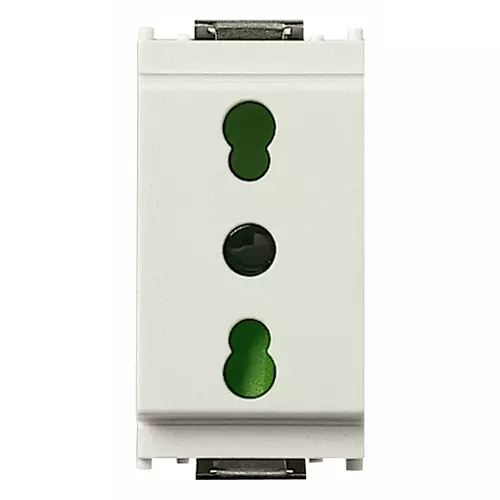 Vimar - 16203.B - 2P+E 16A P17/11 outlet white