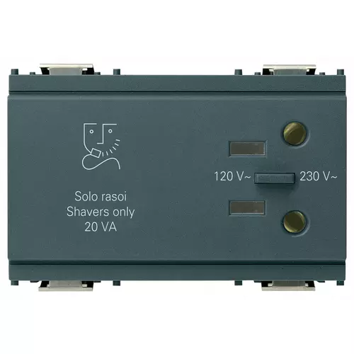 Vimar - 16290 - Shaver supply unit 230V grey