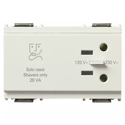 Vimar - 16290.B - Shaver supply unit 230V white