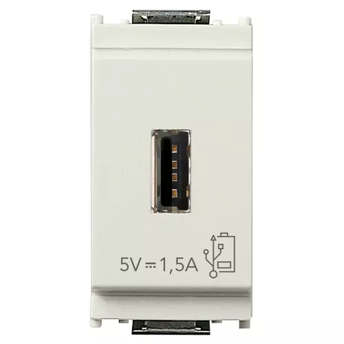Vimar - 16292.B - Unité alimentation USB 5V 1,5A 1M blanc