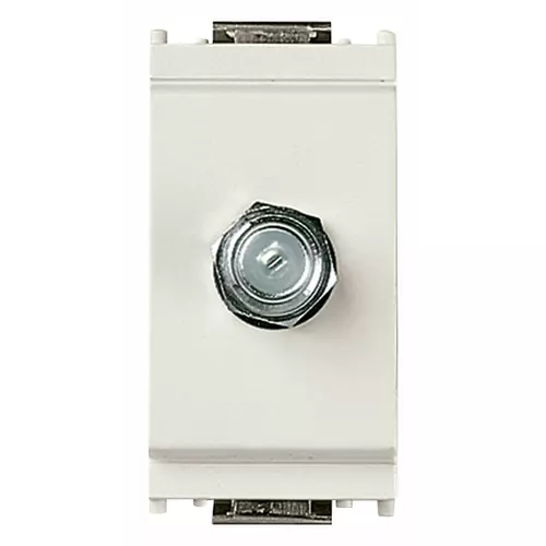 Vimar - 16331.B - F type female socket connector white