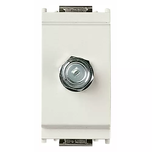 Vimar - 16331.B - Toma de conector tipo F hembra blanco