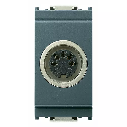 Vimar - 16332 - 5P DIN41524 socket connector grey