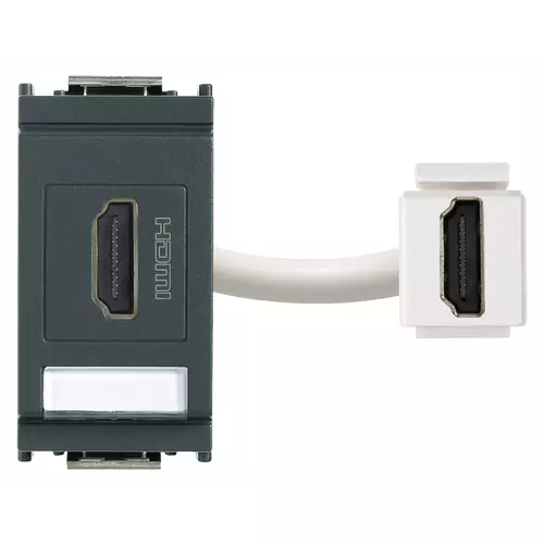 Vimar - 16334 - HDMI socket connector grey