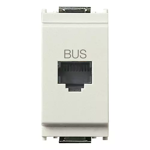 Vimar - 16339.B - BUS RJ11phone jack white