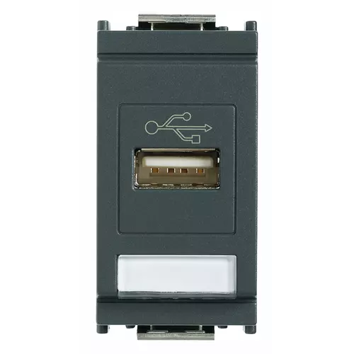 Vimar - 16368 - Κοννέκτορας USB, γκρί