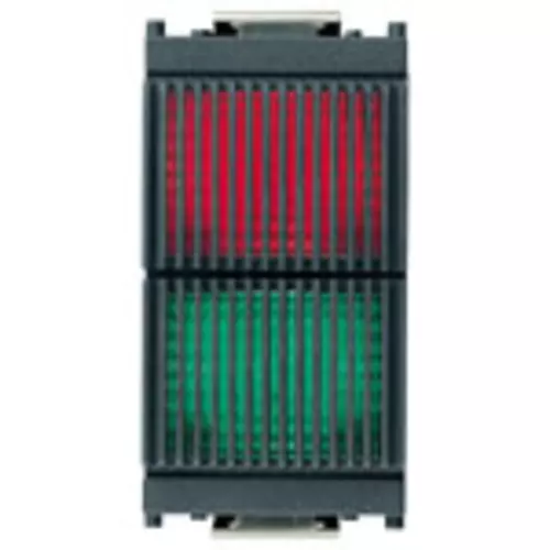 Vimar - 16432.RV - Red/green double indicator unit grey