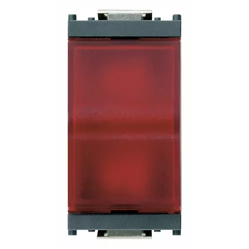 Vimar - 16433.R - Spia prismatica diffusore rosso grigio