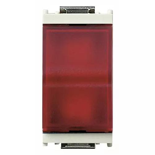 Vimar - 16433.R.B - Spia prismatica diffusore rosso bianco