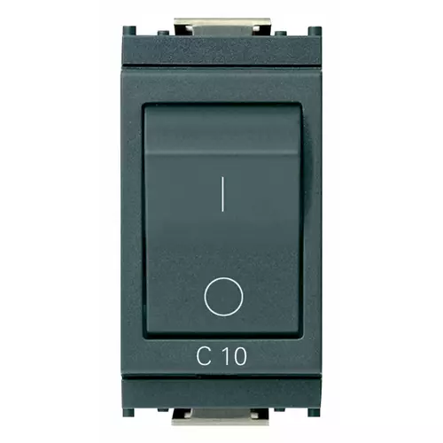 Vimar - 16505.10 - Interruptor MT 1P+N C10 120-230V gris