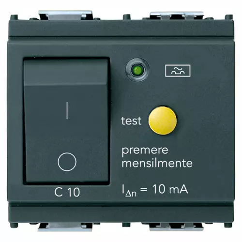 Vimar - 16511.10 - FI-Schalter 1P+N C10 10mA grau
