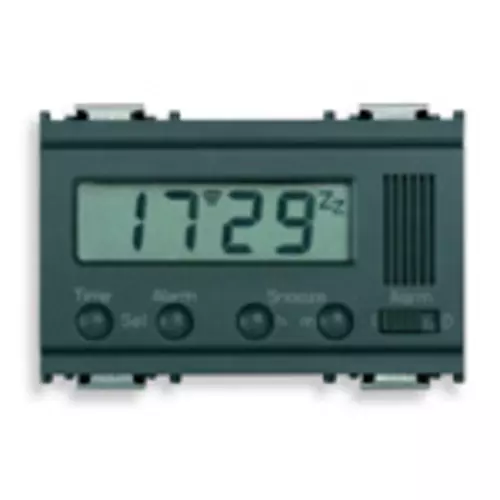 Vimar - 16574 - Horloge réveil élect.110-230V gris