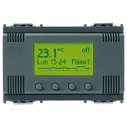 Vimar - 16576 - Akku-Zeit-Thermostat grau