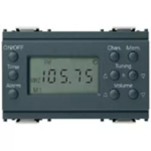 Vimar - 16652 - Radioréveil électronique 12V gris