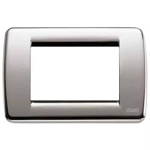 Vimar - 16753.34 - Rondò plate 3M metal brushed nickel