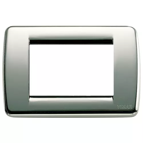 Vimar - 16753.36 - Rondò plate 3M metal chrome