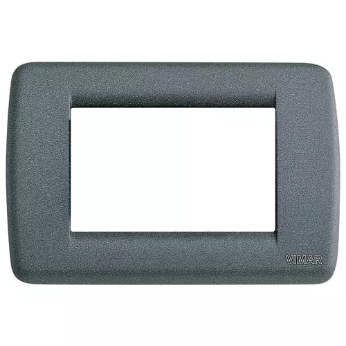 Vimar - 16753.46 - Plaque Rondò 3M mét. gris ardoise