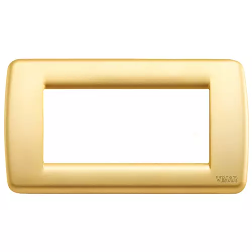 Vimar - 16754.33 - Rondò plate 4M metal matt gold