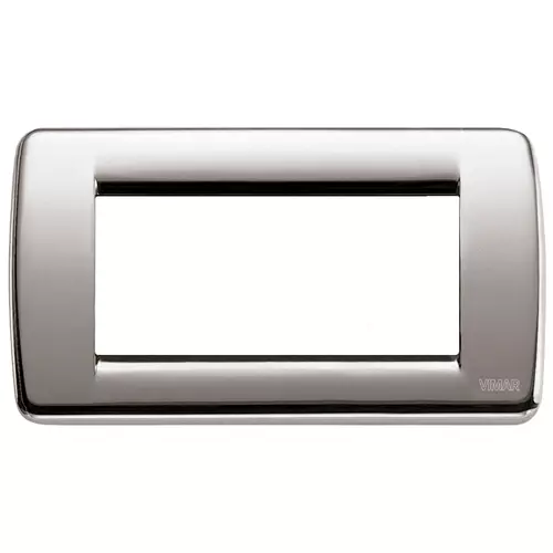 Vimar - 16754.34 - Rondò plate 4M metal brushed nickel