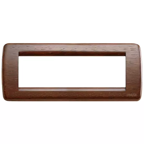 Vimar - 16756.57 - Plaque Rondò 6M bois teak