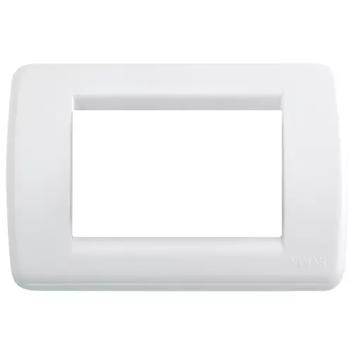 Vimar - 16763.01 - Plaque Rondò 3M techn. blanc brillant