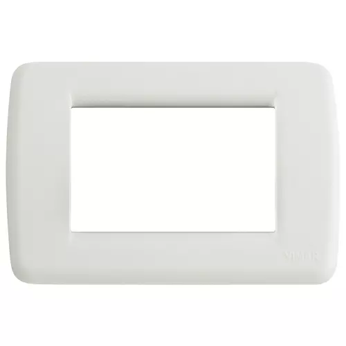 Vimar - 16763.D.04 - Plaque Rondò 3M Silk blanc Idea