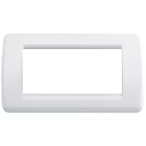 Vimar - 16764.01 - Placa Rondò 4M tecn.blanco brillante