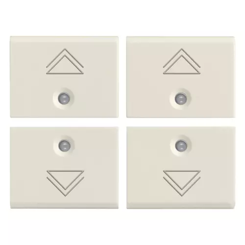 Vimar - 16841.4.B - Quattro mezzi tasti 1M dimmer bianco