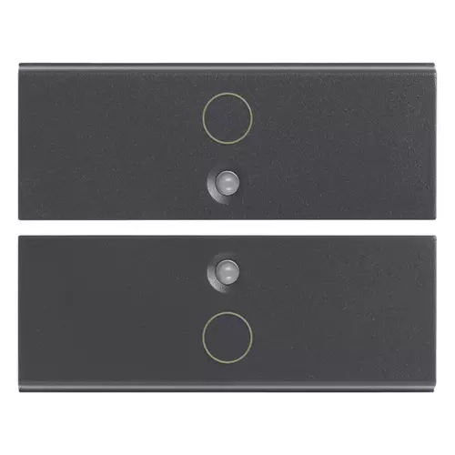 Vimar - 16842.0 - Two half-buttons 2M O symbol grey